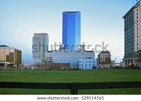 Blue morning in Lexington, Kentucky. Royalty-Free Stock Photo #528514165