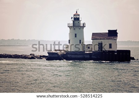 Cleveland lighthouse seen from Lake Erie