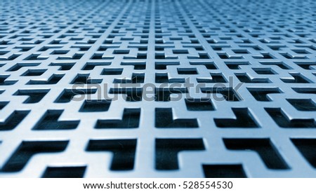 Perspective grid of basket background