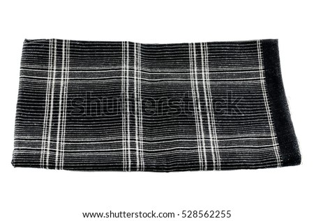 Black Handkerchief on isolated.