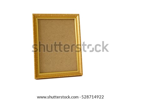 Picture frame on white background, Isolated