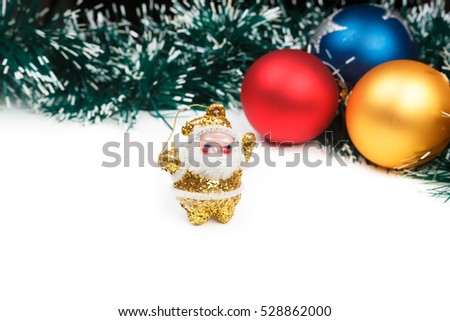 new Year. balls. Santa Claus. garland