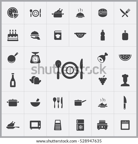 cooking icons universal set 