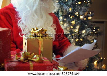 Santa Clause with gift