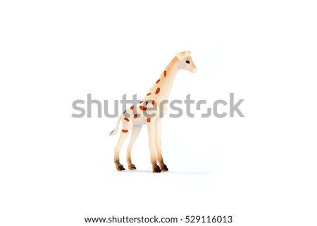 plastic toy animal giraffe