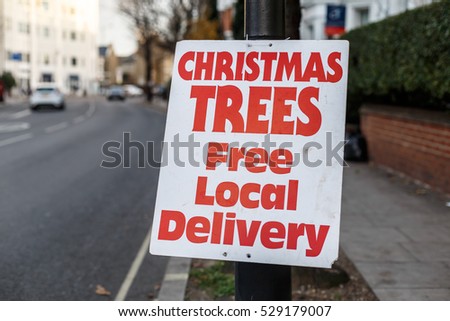 Christmas trees sales in London