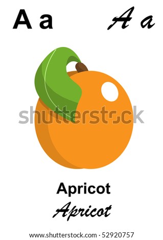 A as Apricot
