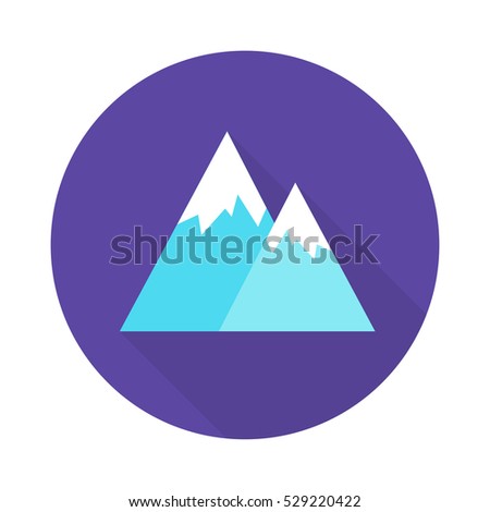 mountains icon. vector illustration