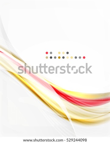 Vector abstract background wave template