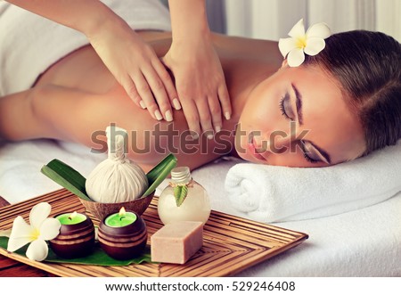 Body care. Spa body massage woman hands treatment. Woman having massage in the spa salon
 Royalty-Free Stock Photo #529246408