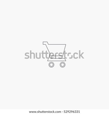 line shopping cart icon