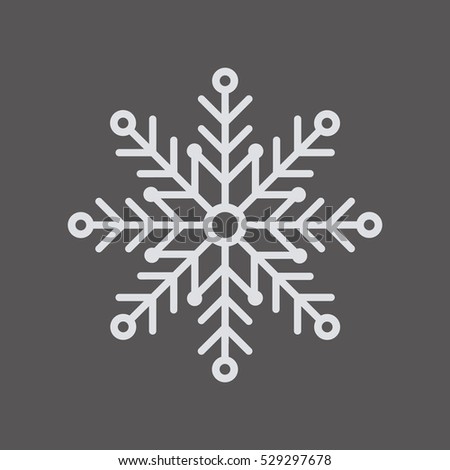 Snowflake     icon,  isolated. Flat  design.