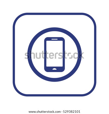 Smartphone  icon,vector. Flat design.  