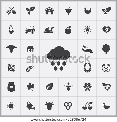 rain icon. agriculture, farm icons universal set for web and mobile