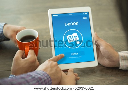 E-BOOK CONCEPT ON SCREEN