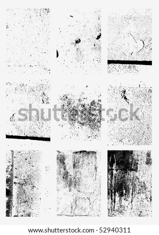 Collection of grunge textures.