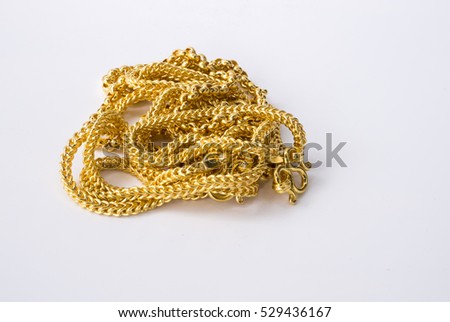 gold ornament on a white background