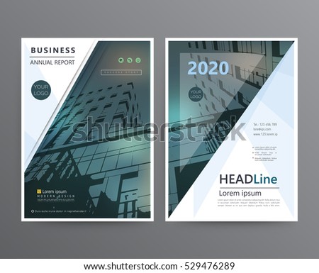 Business template for brochure, annual report, cover design, flyer or booklet. Abstract multicolored leaflet cover presentation in A4 size, abstract background of geometric vector layout, modern style