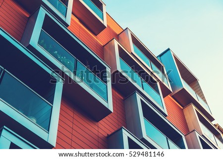 beautiful and high contrasted architecture Royalty-Free Stock Photo #529481146