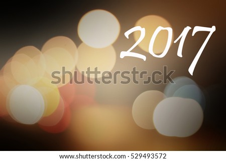 happy new year 2017 with bokeh