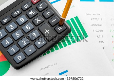 Business chart showing, click the pencil key calculator