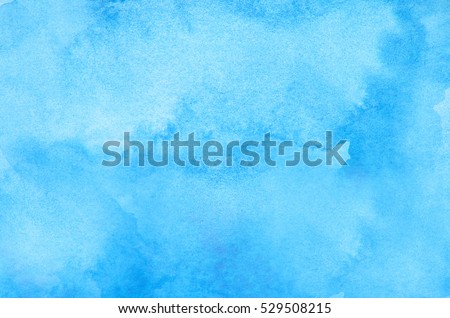 Abstract blue watercolor background Royalty-Free Stock Photo #529508215