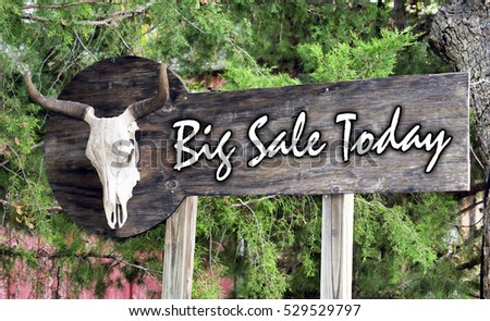 Big Sale today on large outdoor sign board.
