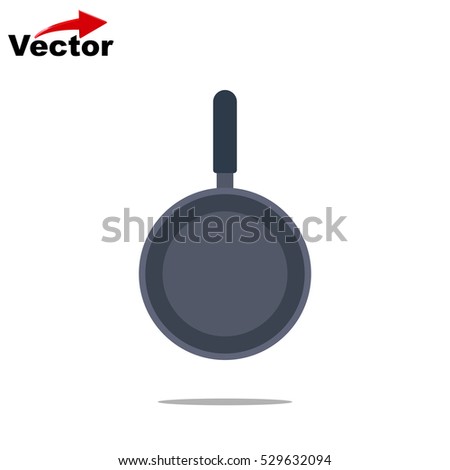 vector frying pan icon