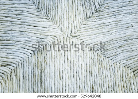 Braided wicker chair craft material