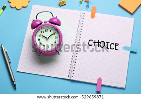 Choice, Business Concept