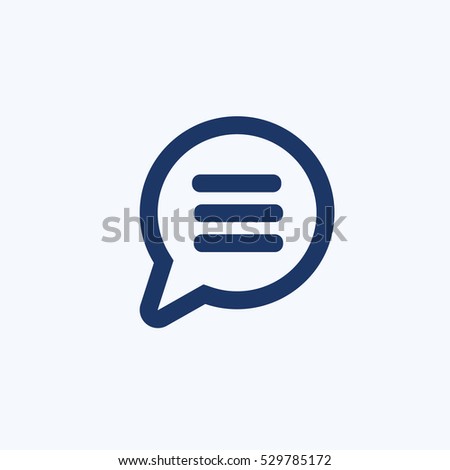 Speech icon design,clean vector