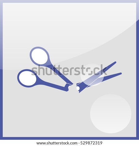 Scissors symbol.