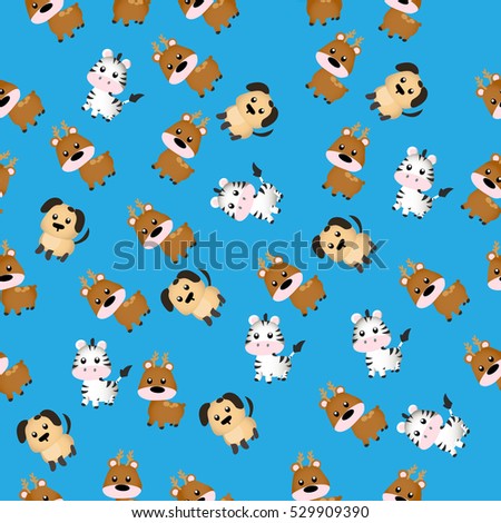Very high quality original trendy vector seamless pattern with Cute Bear