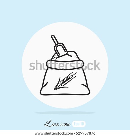Line icon- flour