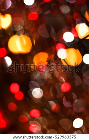 Blurred background light NEW YEAR Christmas white red 2017 bow symbol