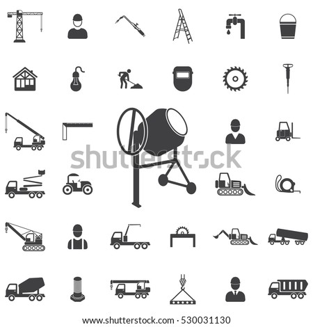 Concrete mixer icon. Construction icons universal set for web and mobile
