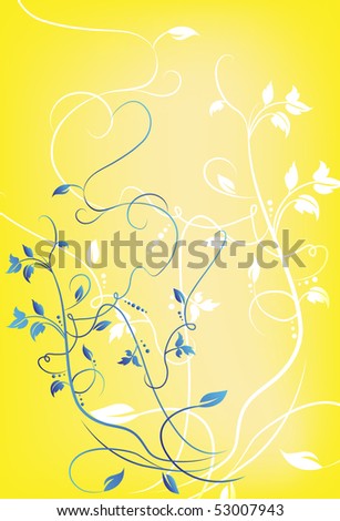 abstract floral background for your design, vector illustration