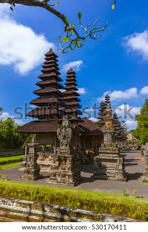 Taman Ayun Temple in Bali Indonesia - travel and architecture background