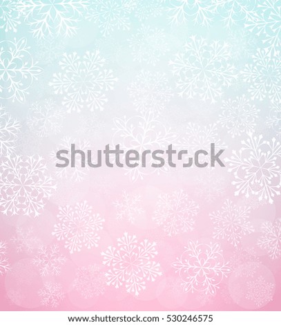 light background with snowflakes