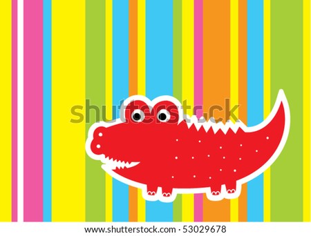 red crocodile wallpaper