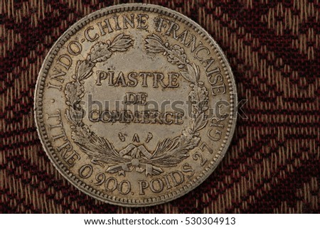A French Indo-China Silver 0.900 Piastre Trade Dollar 1902 / French Indochinese piaster