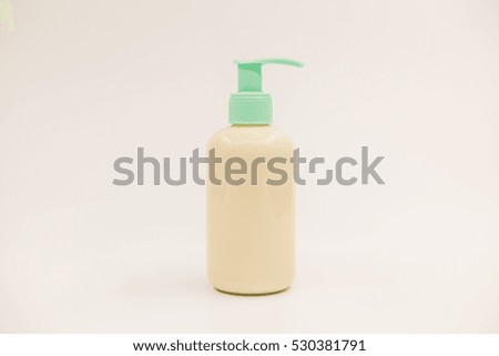 Body Lotion on a white background