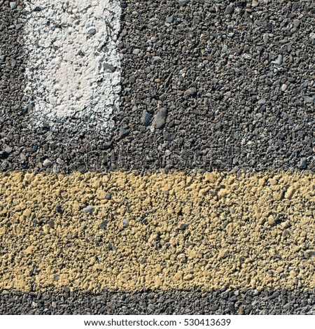 colorful asphalt lines as a background and texture