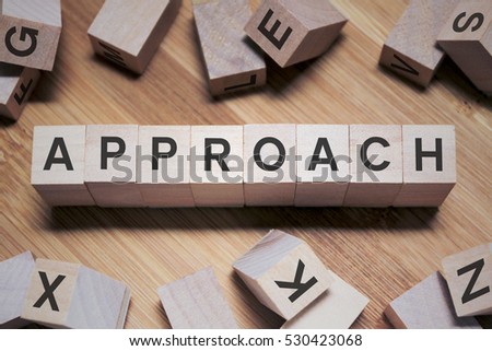 Approach Word In Wooden Cube