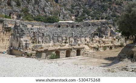 Myra Ancient city in Demre, Antalya - Turkey