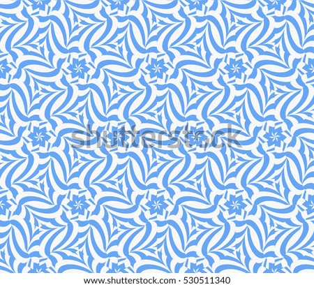 blue color. Abstract floral seamless pattern. geometry design. Vector. Texture for holiday cards, Valentines day, wedding invitations