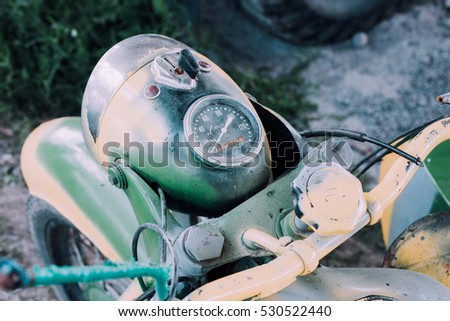 Soviet military motorcycle, military equipment after the war. The war in Ukraine