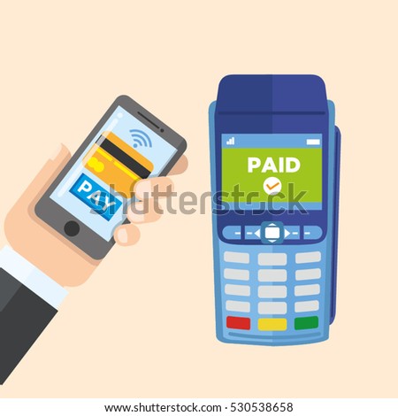 wireless payment trough smart phone to credit card terminal