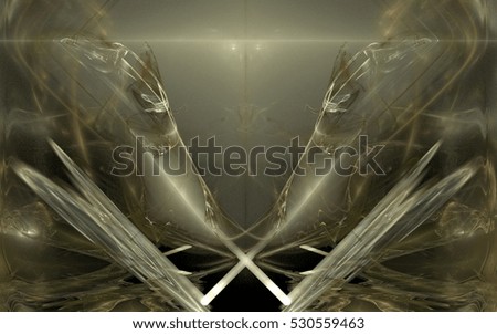 abstract illustration of a symmetrical pattern of dry stalks of grass with a blurred background and light