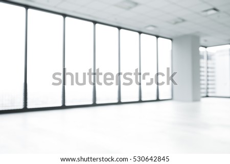 Blur office big window in Bright.For create your background